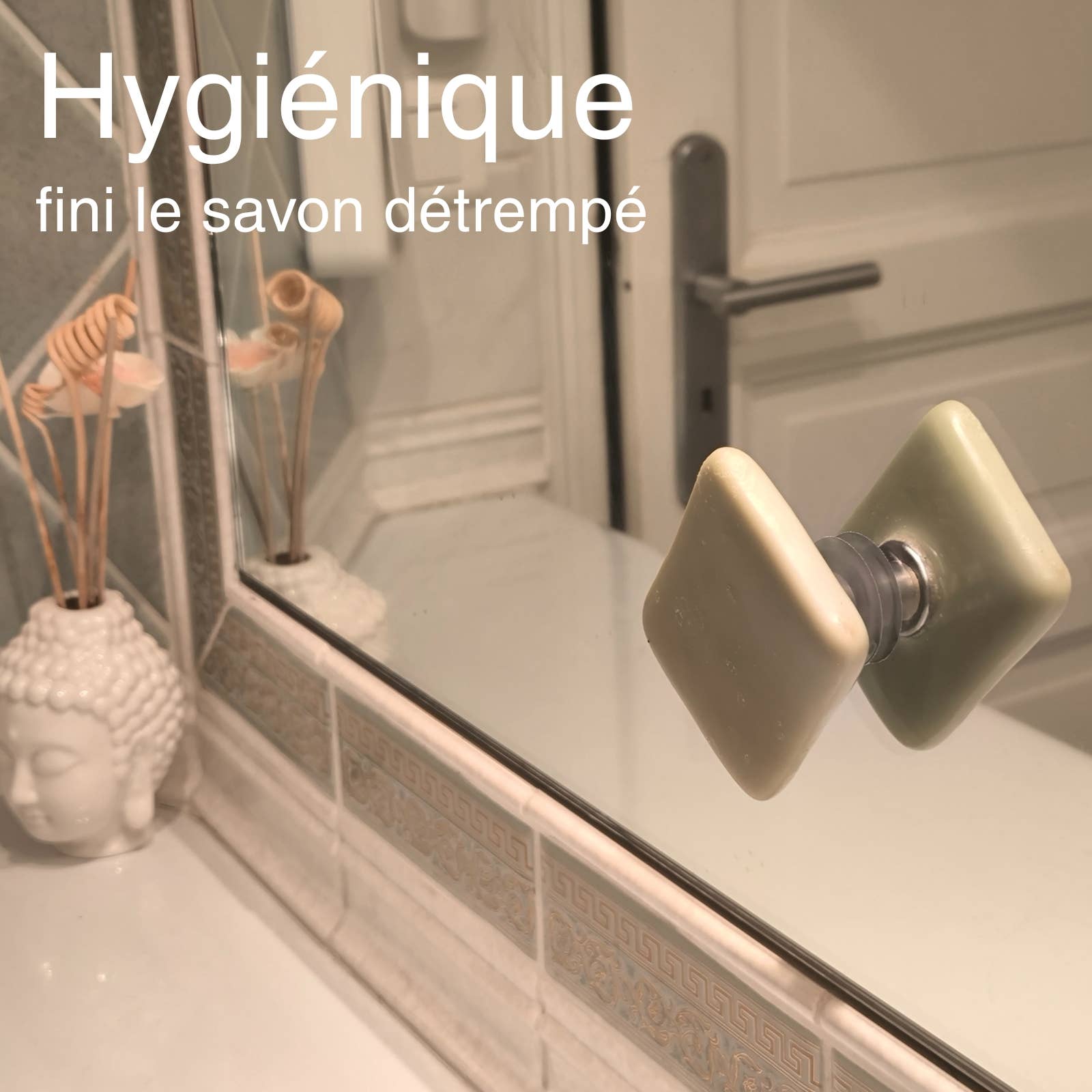Zen'Arôme - Wholesale Bath Soap Dish - Magnetic Suction Cup Soap Holder Without Drilling Hygienic2
