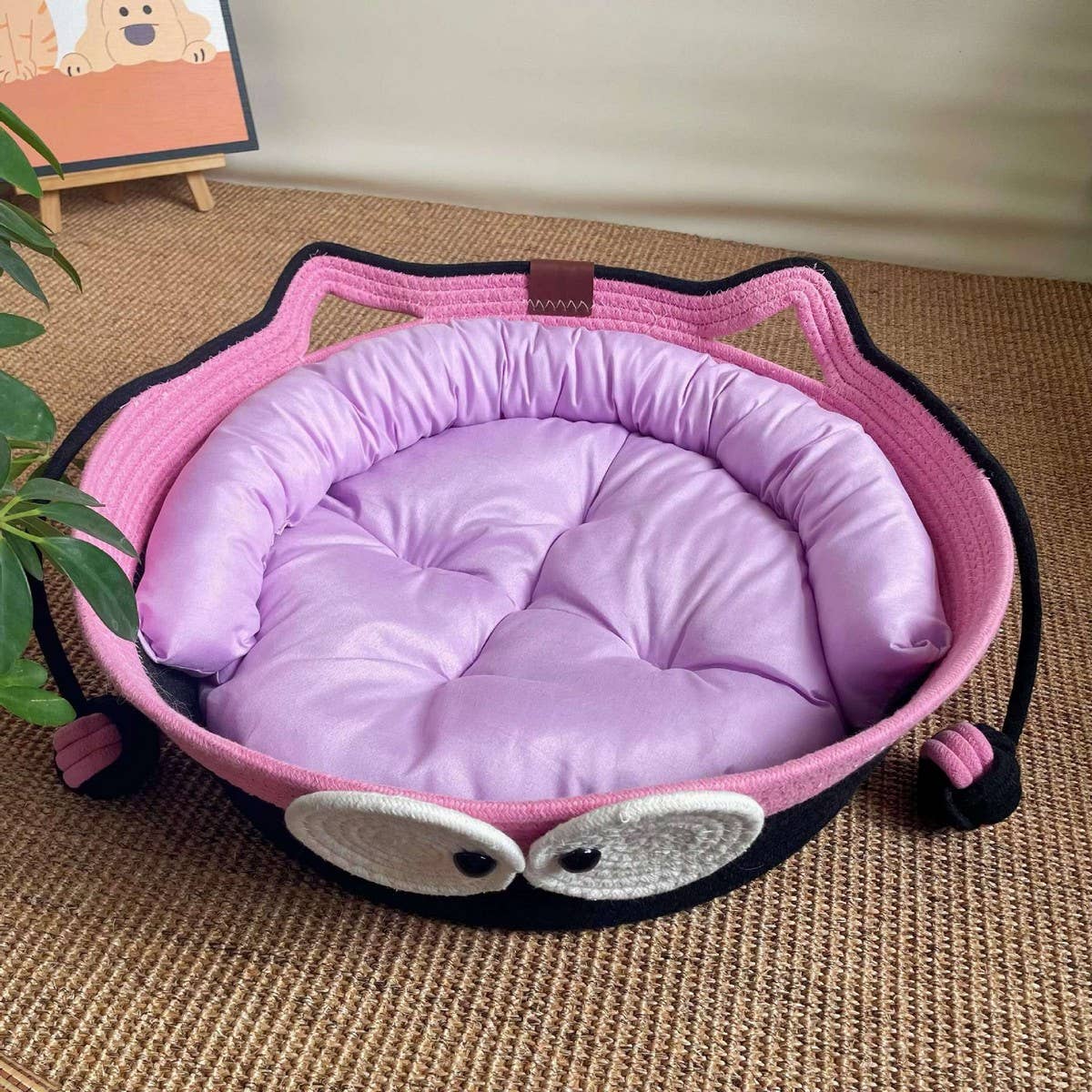 PAWPAWwholesale - Wholesale Pet Bed - Cat - Woven Cat House with Toy Ball for All Seasons_CWMM65614