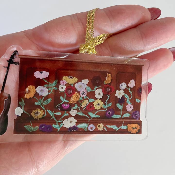 Jocelyn Diebolt Designs - Venta al por mayor Adornos - Adorno de Navidad acrílico de piano de la gira Eras de Taylor Swift