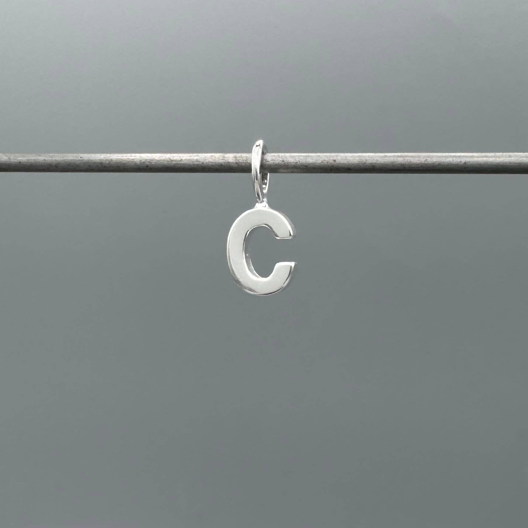 Something Silver - Wholesale Individual Charm/Pendant - Perfect Little Block Letter Initial Charm29