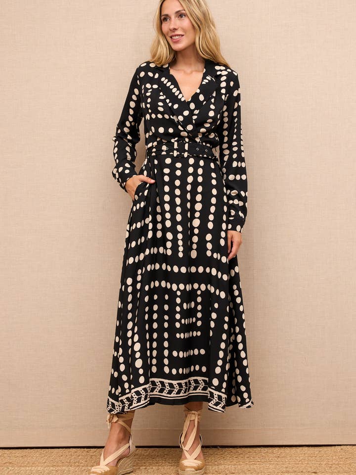 SWEET MAGIC MODA Y COMPLEMENTOS - Wholesale Dress - Women's - POLKA-DOT LONG DRESS
