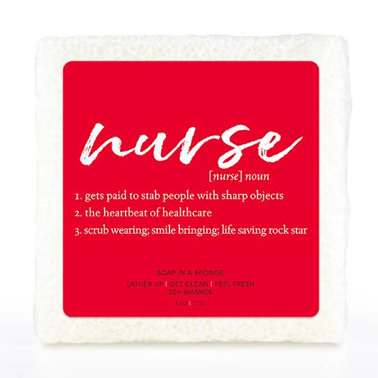 NURSE Soap in a Sponge for wholesale by Caren Products
