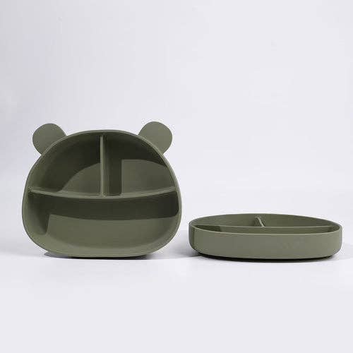 Peaks & Valleys Baby - Wholesale Dinner Plate - Kids & Baby - Silicone Bear Plate4