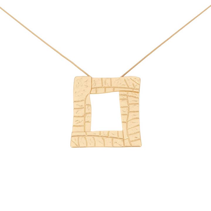 Long square necklace for wholesale by KLK