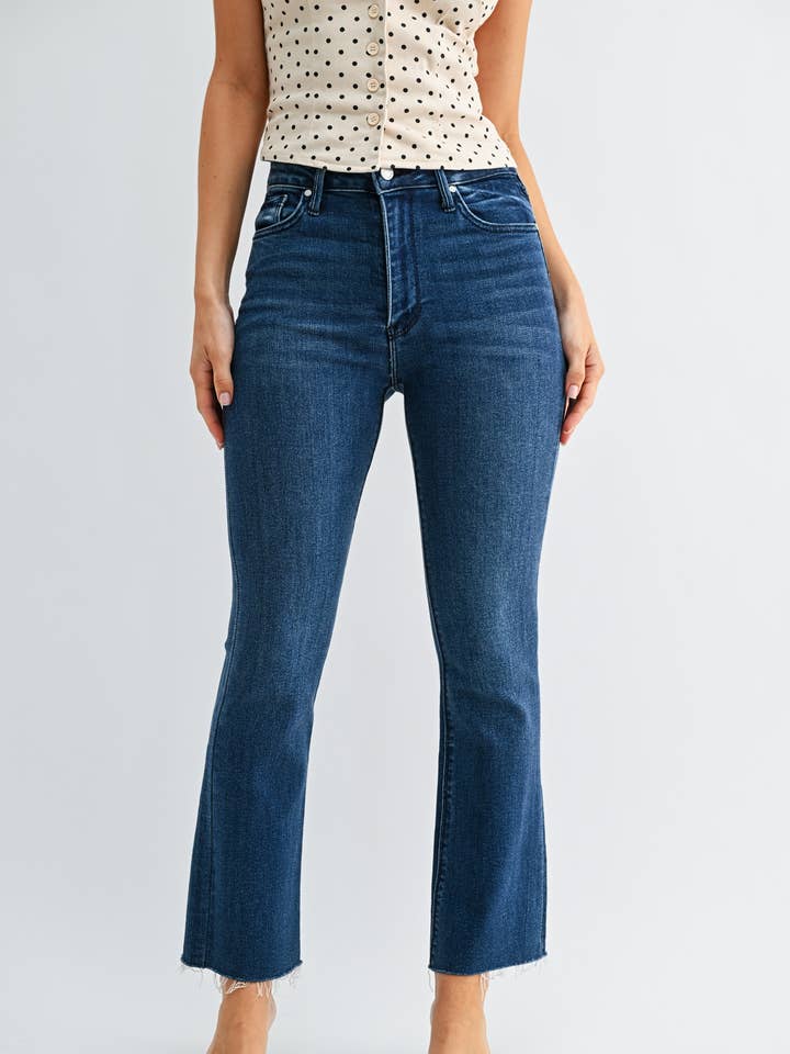 BP370J - DK - Fusée de coupe tonale de grande hauteur pour la vente par JUST BLACK DENIM