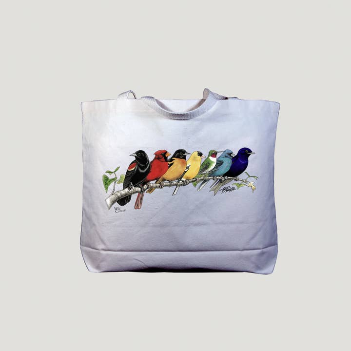Sac en toile Songbird Spectrum Jumbo pour la vente par Atlas Screen Printing