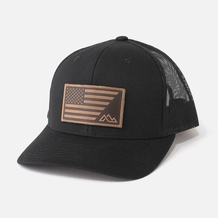 Range Flag Hat for wholesale by Range Leather Co.