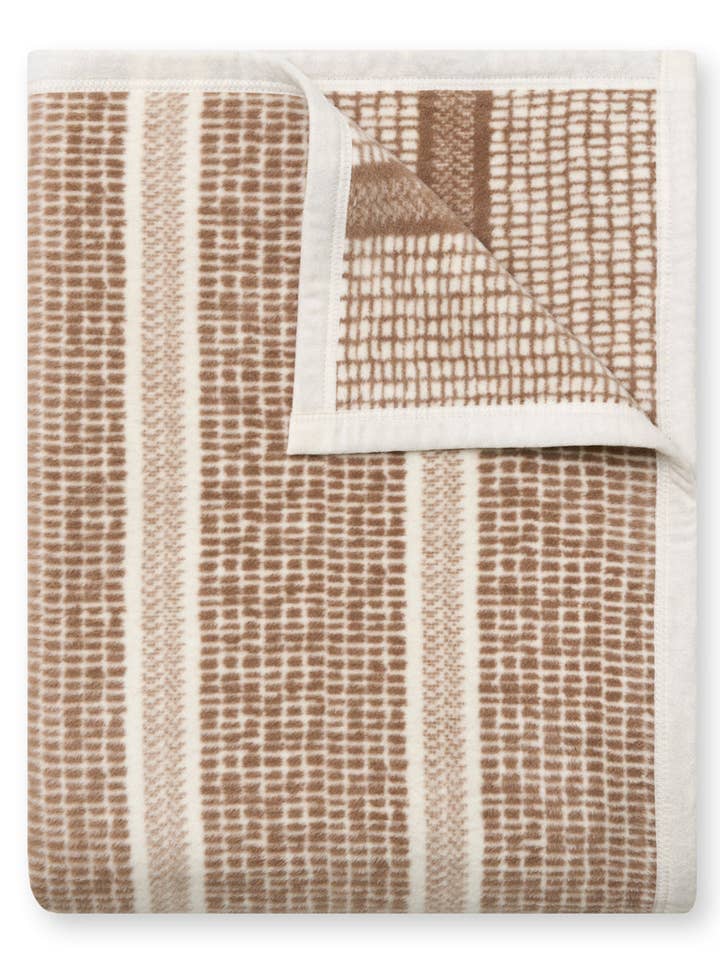 Market Stripe Sepia Blanket for wholesale by ChappyWrap