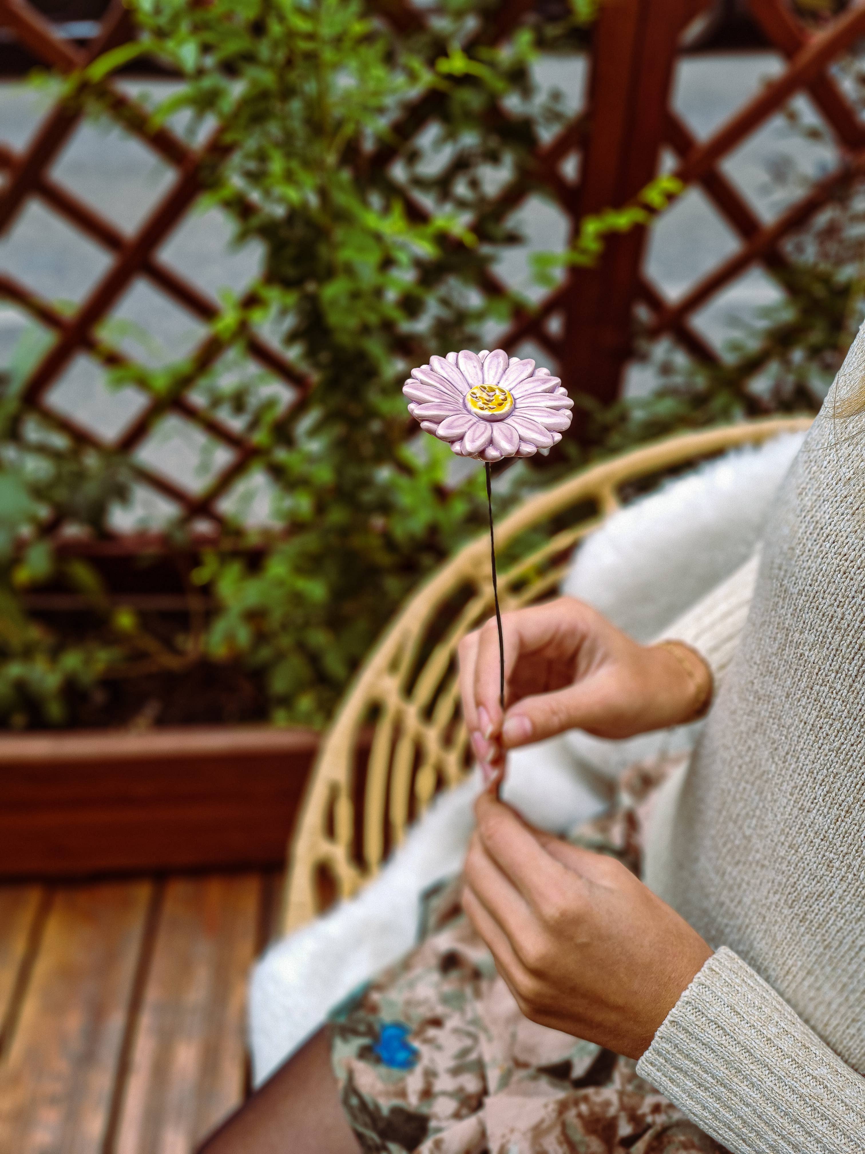 NaturoTheke – wholesale Artificial flowers – Gerbera diameter approx. 5 cm | 39 cm stem34