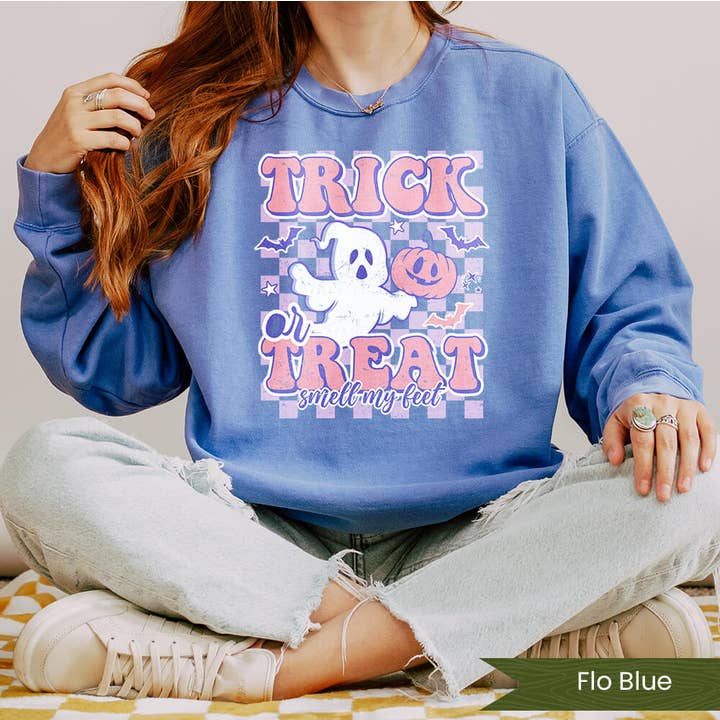 Truc or Treat Checker 2 voor wholesale door Wildflower Apparel Co.