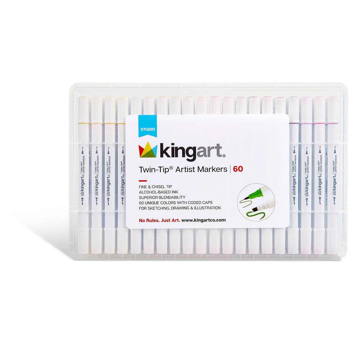 KINGART - Wholesale Marker - Twin-Tip™ Alcohol Markers 60 Colors8