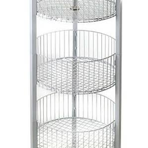 Only Hangers3332W 3-Tier Bin – Floor Standing Fixture for Household Needs, Storage Baskets. Retail Store Fixtures, Equipment for wholesale by Only Hangers