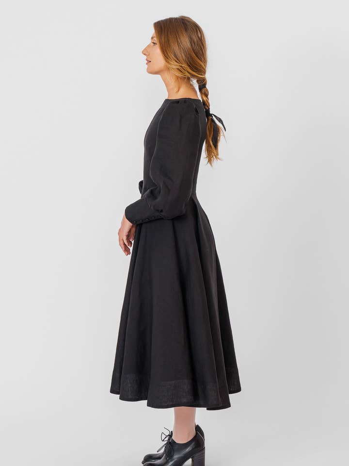 Red Poppy Hawthorn Dress, Long Sleeve for wholesale on Faire19