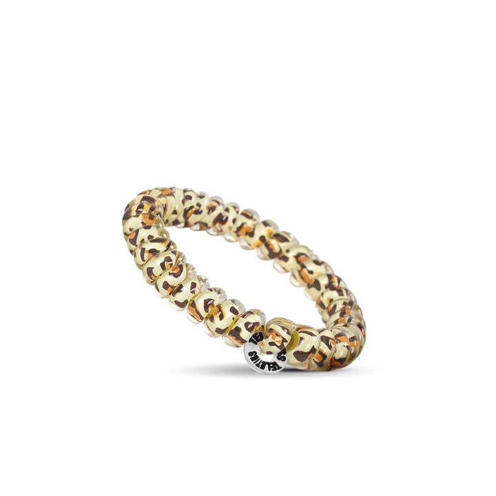 TELETIES - Wholesale Hair Tie - Spiral Hair Coils | Small | Leopard Hair Ties