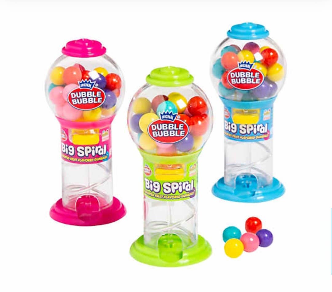 Majestic Wholesale - Vendita all'ingrosso Gomme da masticare - Dubble Bubble Grande Macchina per Gomme a Spirale 1,13oz (12ct)1