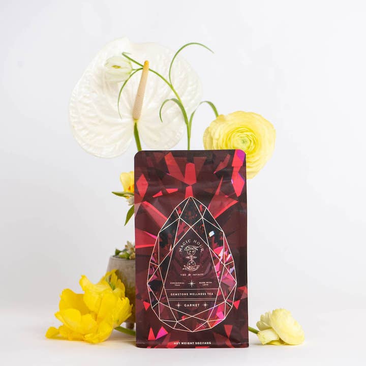 Magic Hour - Wholesale Health/Detox Tea - Garnet: Violet Wine Gemstone Wellness Tea
