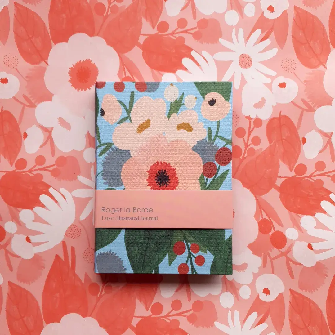 Roger La Borde - Wholesale Journal/Diary - Big Pink Illustrated Journal  - AS 05616