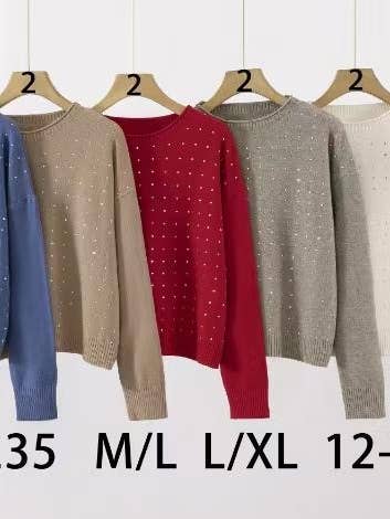 BASIC JUMPER WITH GLITTER for wholesale by SWEET MAGIC MODA Y COMPLEMENTOS