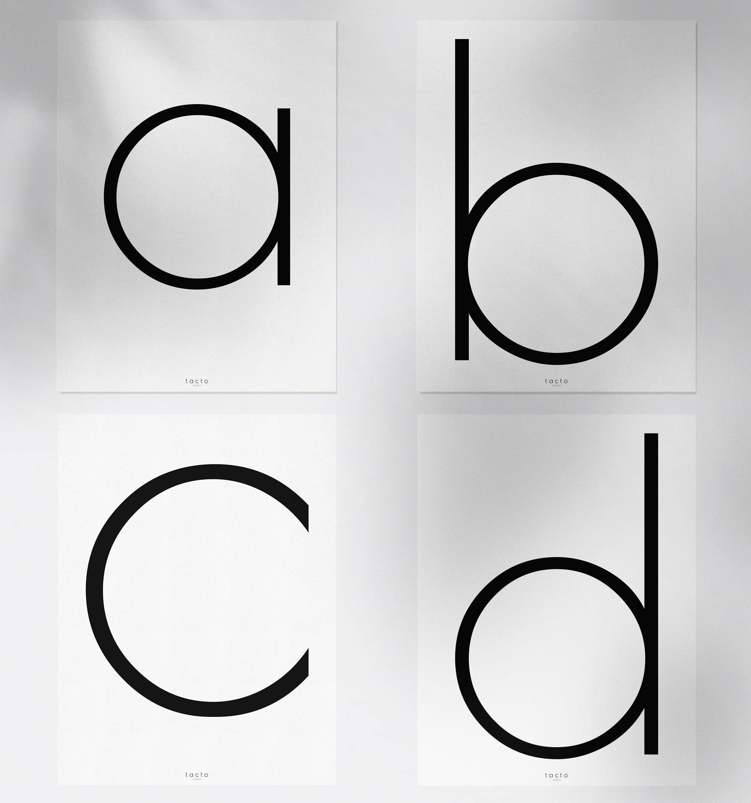 tacto studio - Wholesale Art Print - Letters sheet4