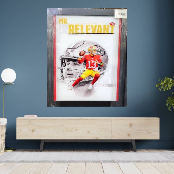 Brock Purdy Mr. Irrelevant Framed 11 X 14 Glass Image for wholesale by Sports Legends and More
