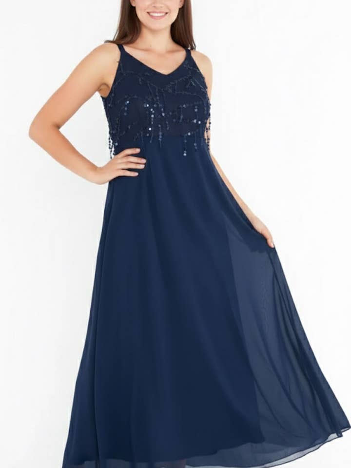 13200-azul Vestidos largos para fiesta para venta al por mayor de Lilie Rose