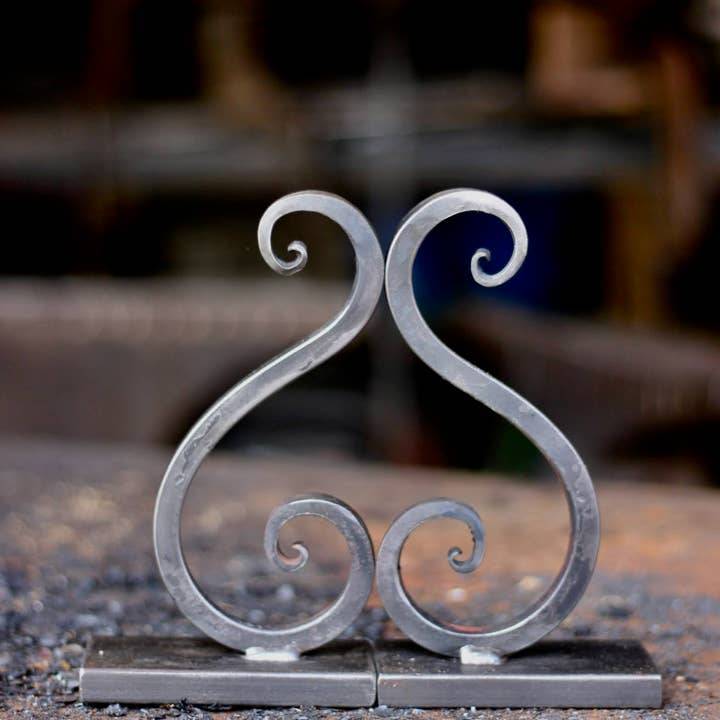 Bookends - Scrolled Design for wholesale by Wicks Forge