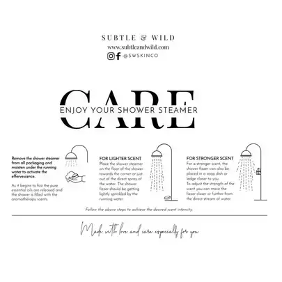 Subtle & Wild - Wholesale Shower Steamer/Bomb - 12 Eucalyptus|Shower Steamers|Bath Bomb Castor Oil4