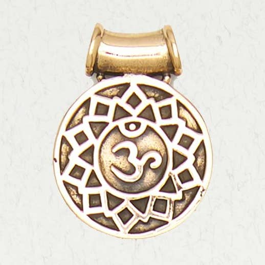 Bronze Chakra Pendant Necklace - Crown Chakra for wholesale by Nirvana LLC