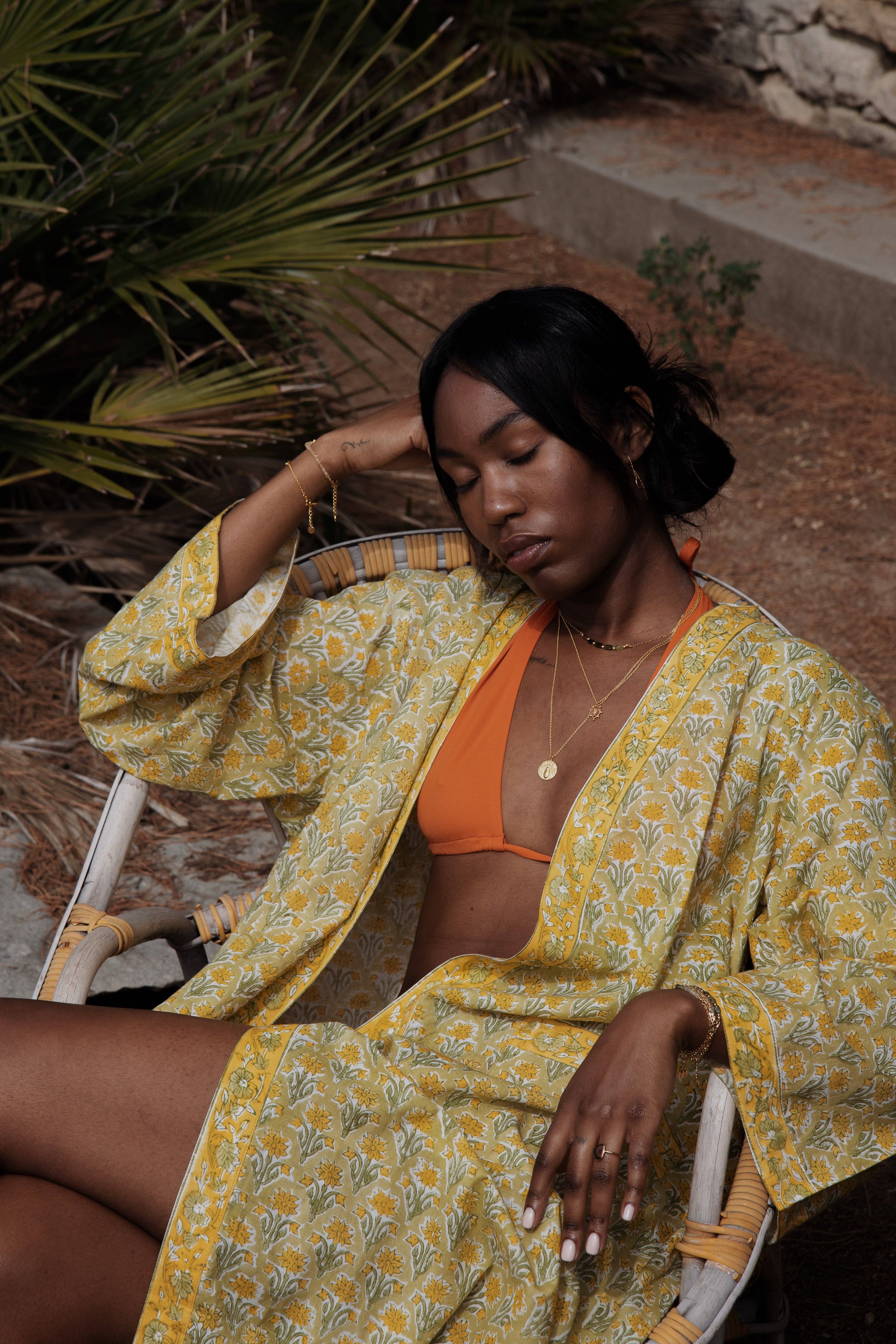 Atelier Siméon - Wholesale Kimono - Women's - KIMONO Blockprint #11