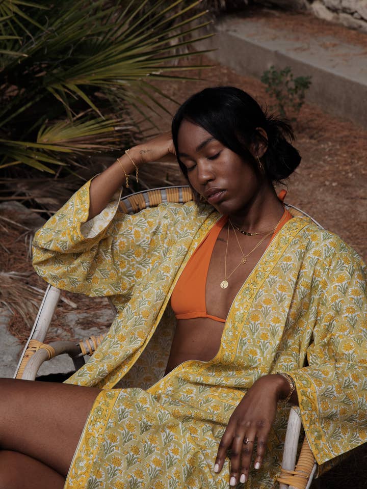 Atelier Siméon - Wholesale Kimono - Women's - KIMONO Blockprint #11