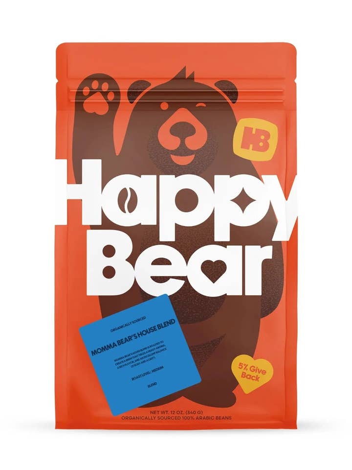 Momma Bear's House Blend for wholesale by Happy Bear Coffee Company