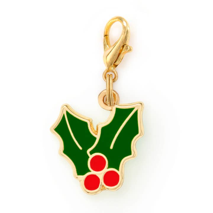 The Foggy Dog - Wholesale Pet Collar Charm - Cat/Dog - Holly Collar Charm