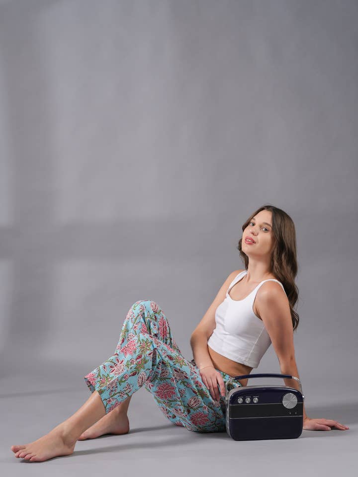 Zillajee - Wholesale Sleepwear Bottom - Women's - Cotton Pajama Pants Women - Blushing Blooms7