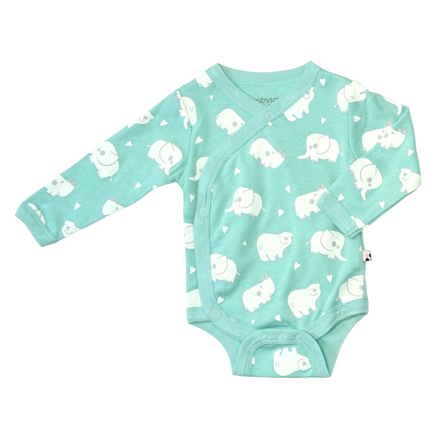 babysoy Inc - Wholesale Bodysuit (Non-Footed) - Baby - Organic Pattern Long Sleeve Kimono Bodysuit/Onesie7
