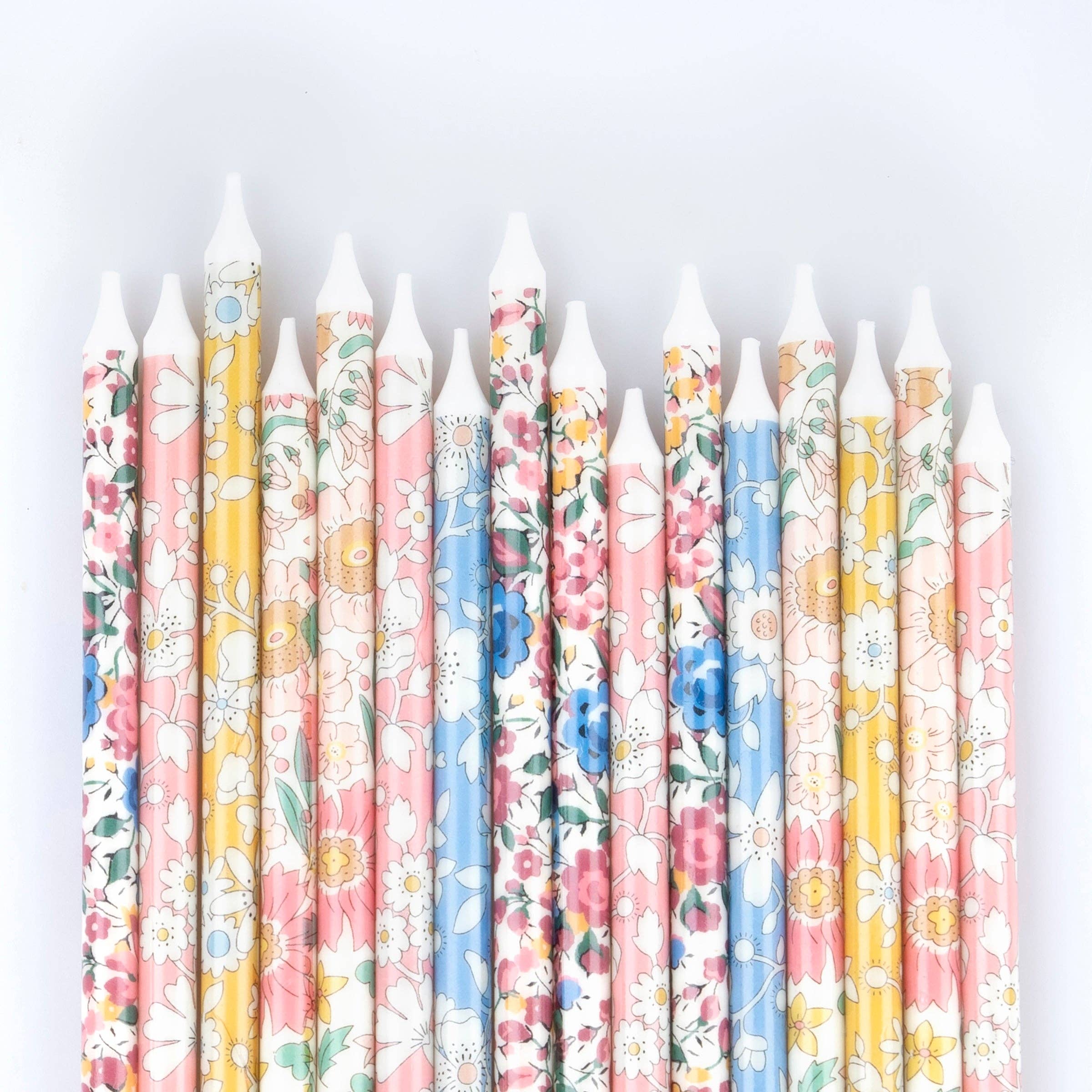 Meri Meri – wholesale Cake candle – Meri Meri x Liberty Mixed Print Party Candles3