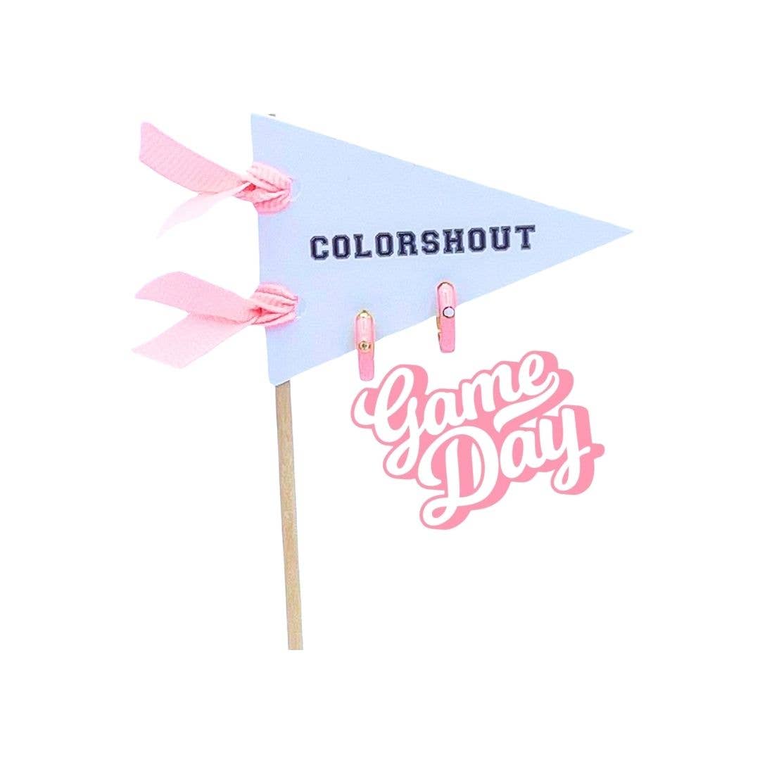 Color Shout - Vente Petits anneaux - Jour de match : Créoles Huggie aux couleurs de l'équipe sur un drapeau à fanion20