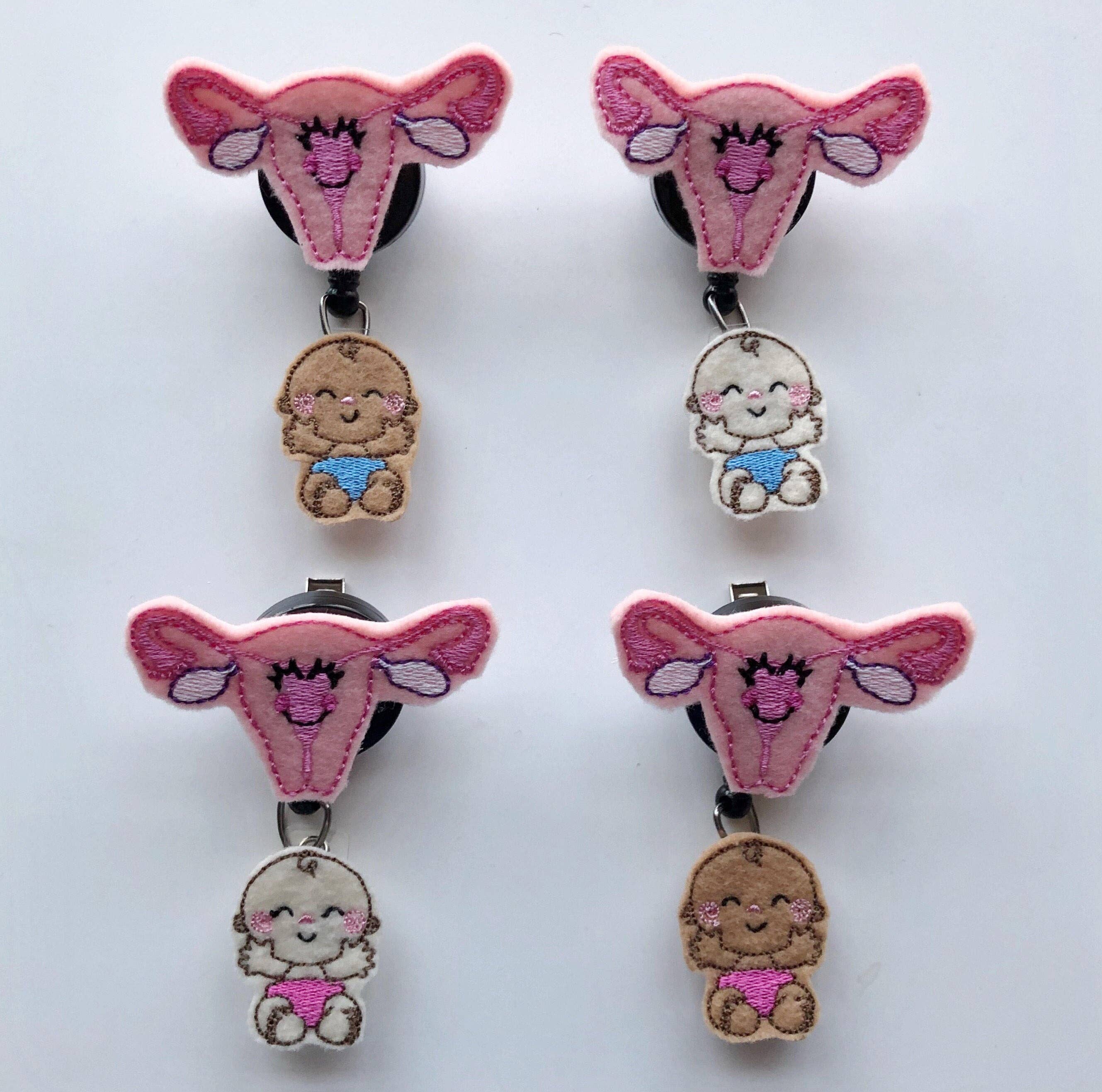 Amanda Rose Thread Co – Großhandel Ausweiszubehör – Damen – Uterus und Baby Ausweishalter2