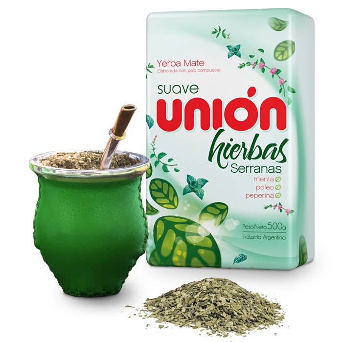 Premium Brand - Wholesale Health/Detox Tea - Unión | Yerba Mate | With Stems Serrana Herbs | 500g0