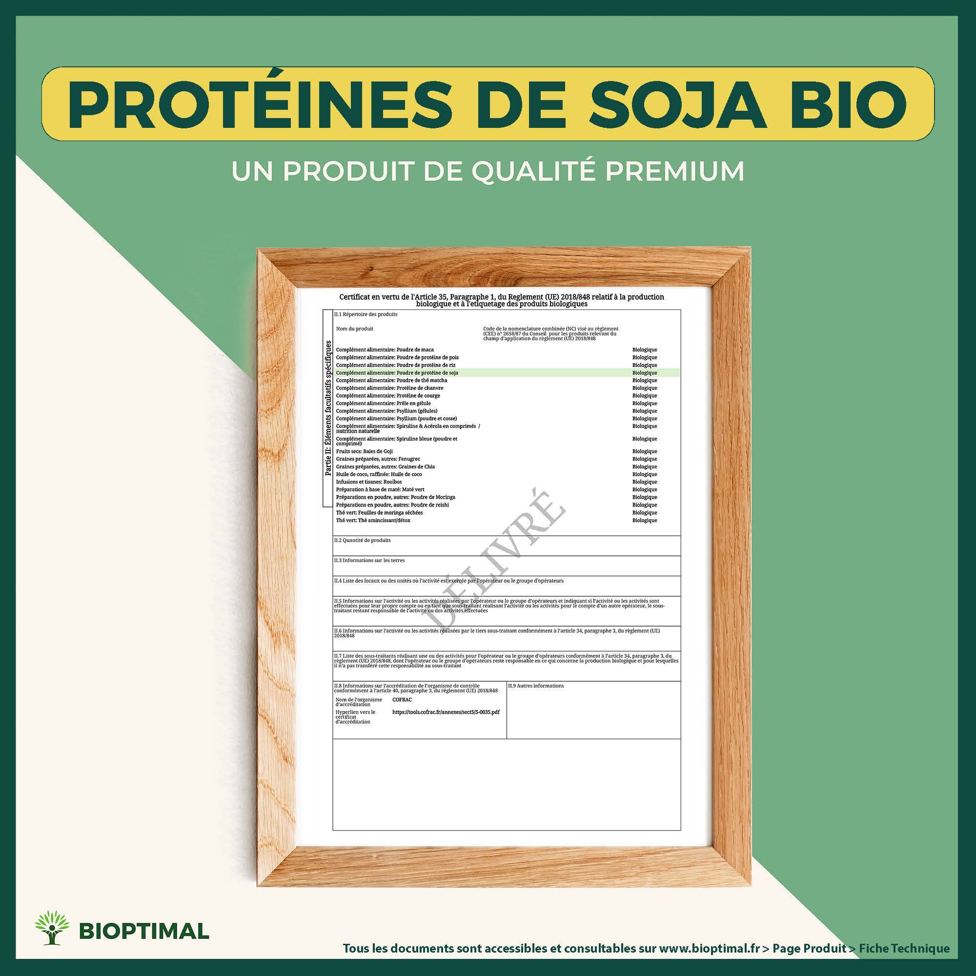 Bioptimal – wholesale Protein-/superfoodpulver – Ekologiskt sojaproteinpulver från Bioptimal13