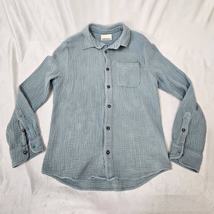 Jared's Triple Waffle Gauze Shirts Indigo Natural Tie Dye for wholesale by ipitemi