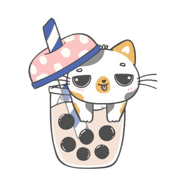 BOBA-KATZENAUFKLEBER für den Großhandel von Stickerlishious