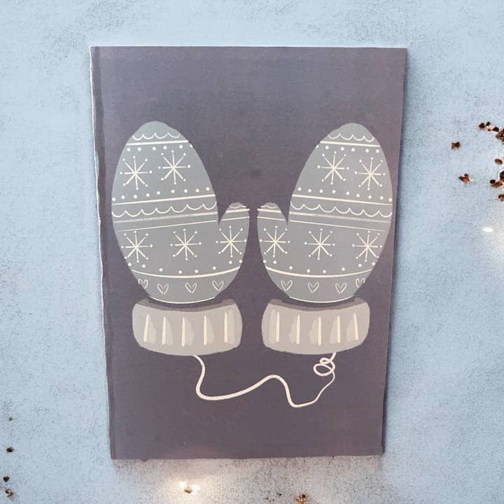 Warm Mittens Holiday Card for wholesale by Heart in the Woods