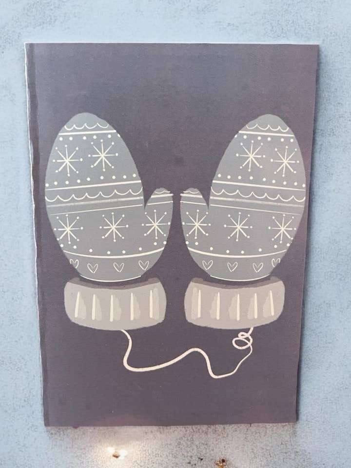 Warm Mittens Holiday Card for wholesale by Heart in the Woods
