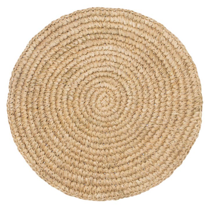 Couleur Nature - Wholesale Placemat - Classic Round Natural Round Placemat - Set of 4