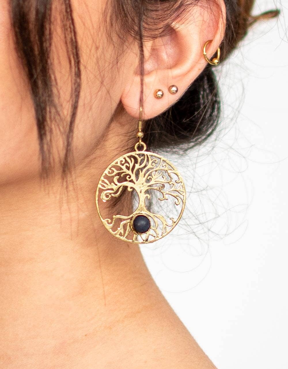 Kimago Look - Venta al por mayor Pendientes colgantes - Pendientes artesanales Kimago con Árbol de la Vida 1