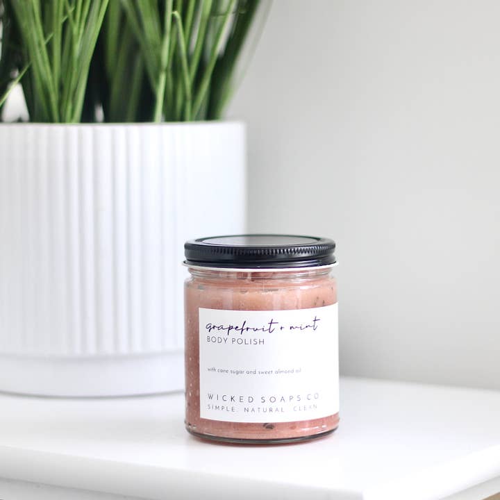 Wicked Soaps Co. - Wholesale Body Scrub/Exfoliant - Grapefruit + Mint Body Polish