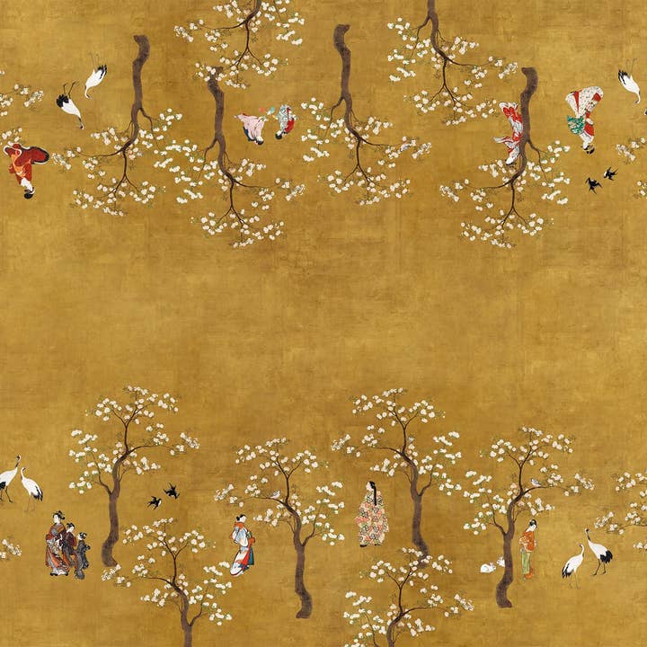 Premium Linen Tablecloth "Ukiyo" 100% Made in Italy for wholesale by The Napking