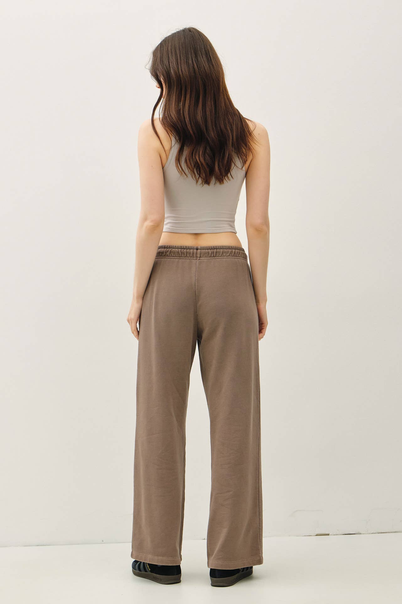 Be Cool - Wholesale Pants - Women's - ACID WASH WIDE LEG COTTON FLEECE PANTS 10