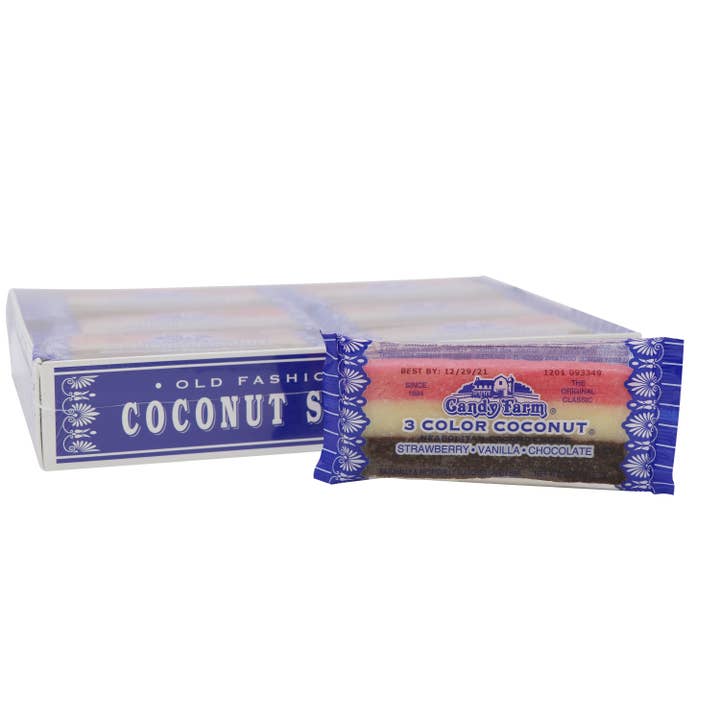 Grandpa Joe's Candy Shop - Wholesale Hard Candy - Coconut Slices Candy, 24ct