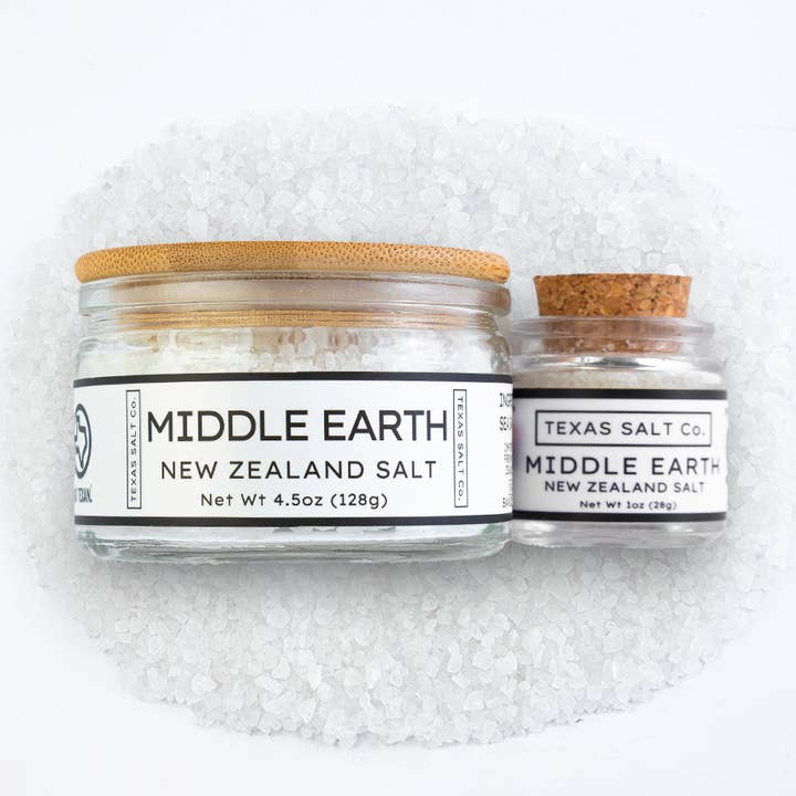 Middle Earth New Zealand Salt for wholesale by Texas Salt Co